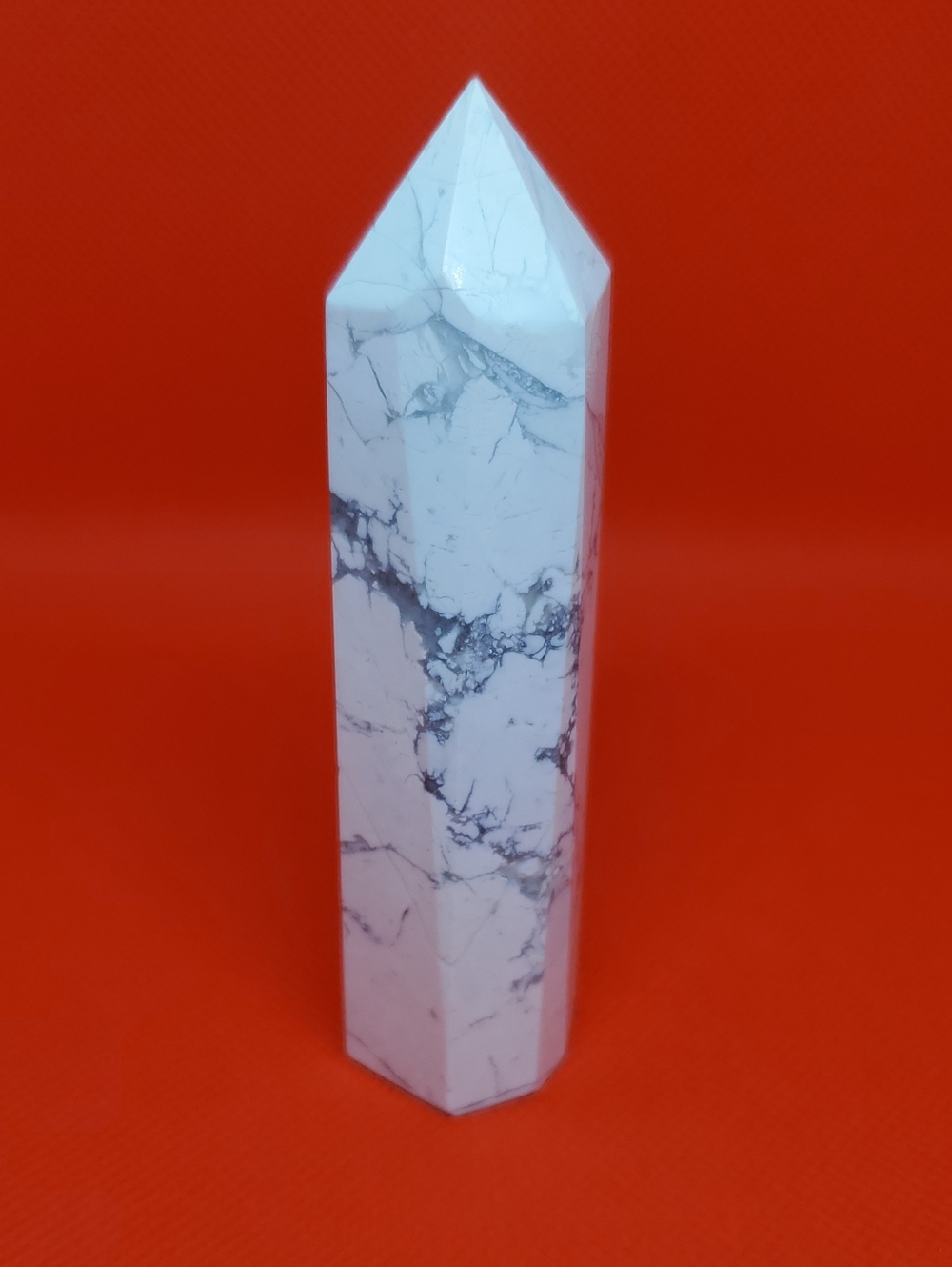 Howlite Crystal Tower 4.25"